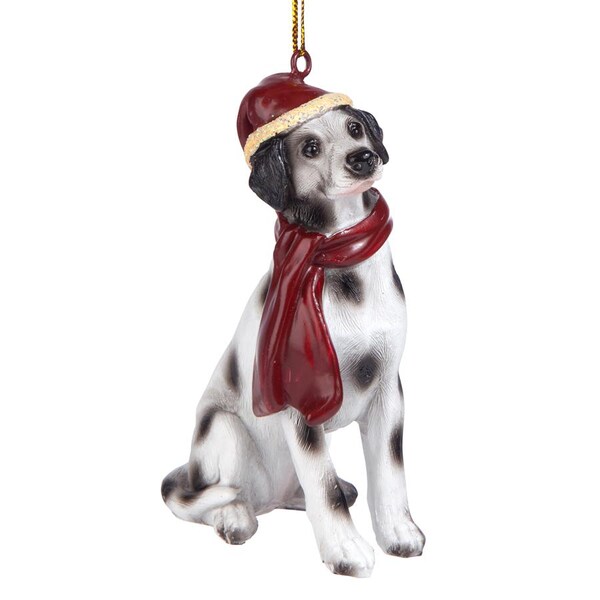 Dalmatian Holiday Dog Ornament Sculpture